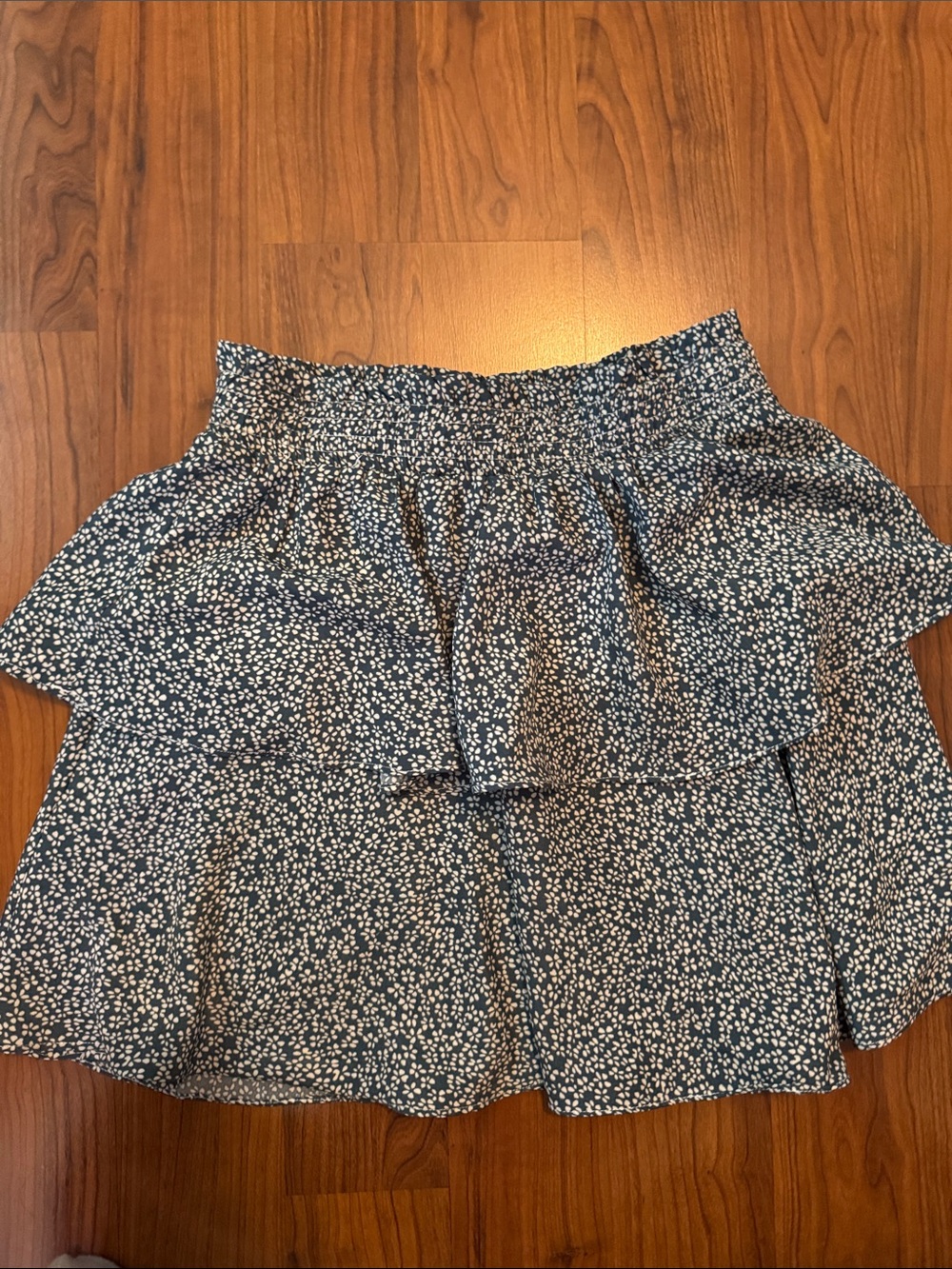 Floral Tiered Mini Skirt